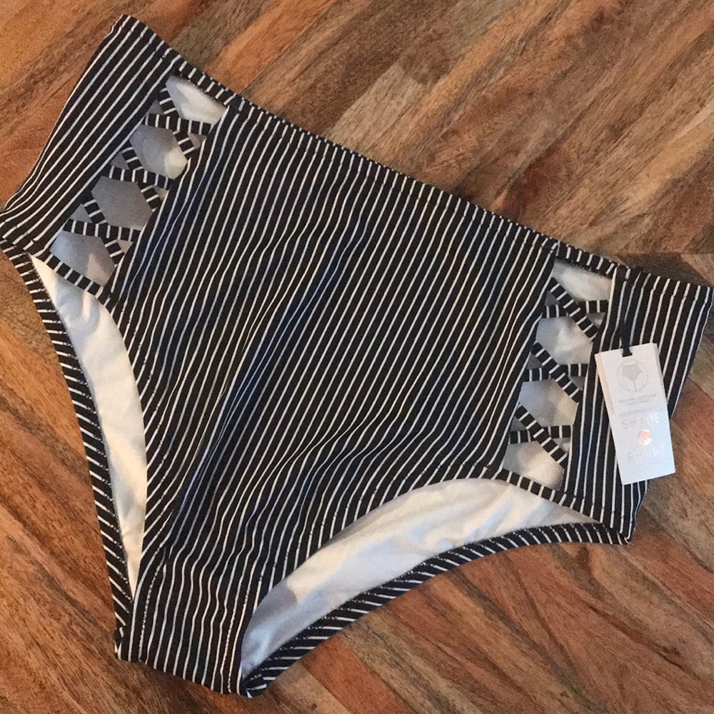 NWT Shade & shore caged high waisted bikini bottom